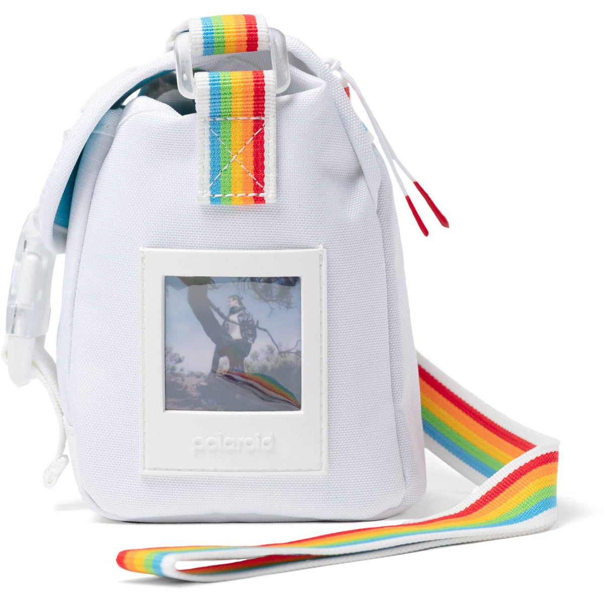 Bandolera Polaroid Go para Go Mini (Blanco Spectrum) - vista lateral