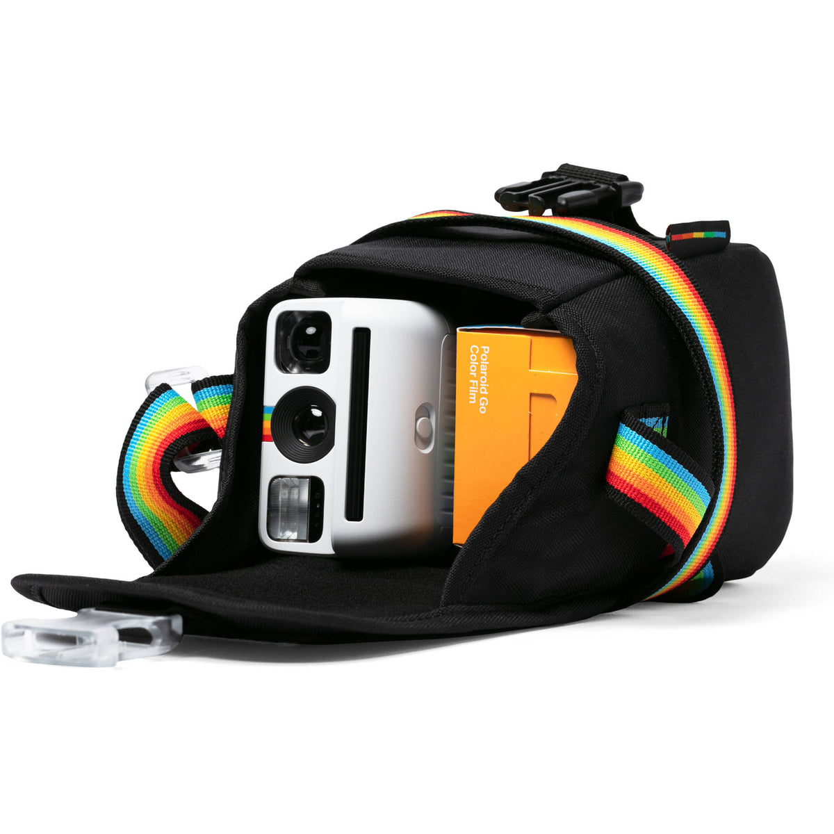 Bandolera Polaroid Go para Go Mini (Negro Spectrum) - detalle
