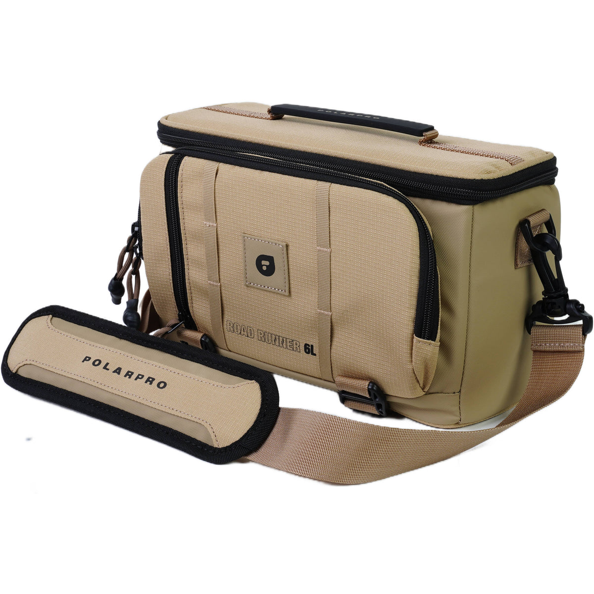 Bandolera PolarPro RoadRunner (Desert, 6L) - vista lateral