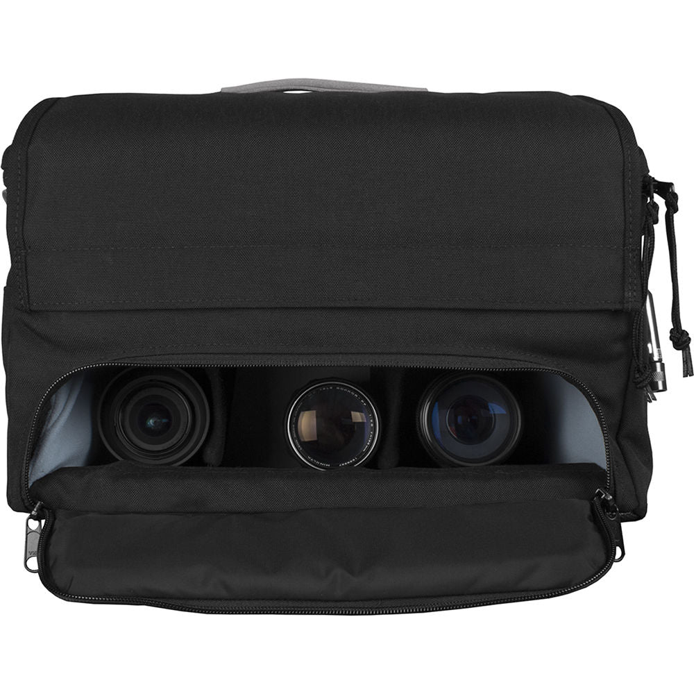 Bandolera PortaBrace Messenger-Style para Sony a7R (Negro) - puertos y conexiones