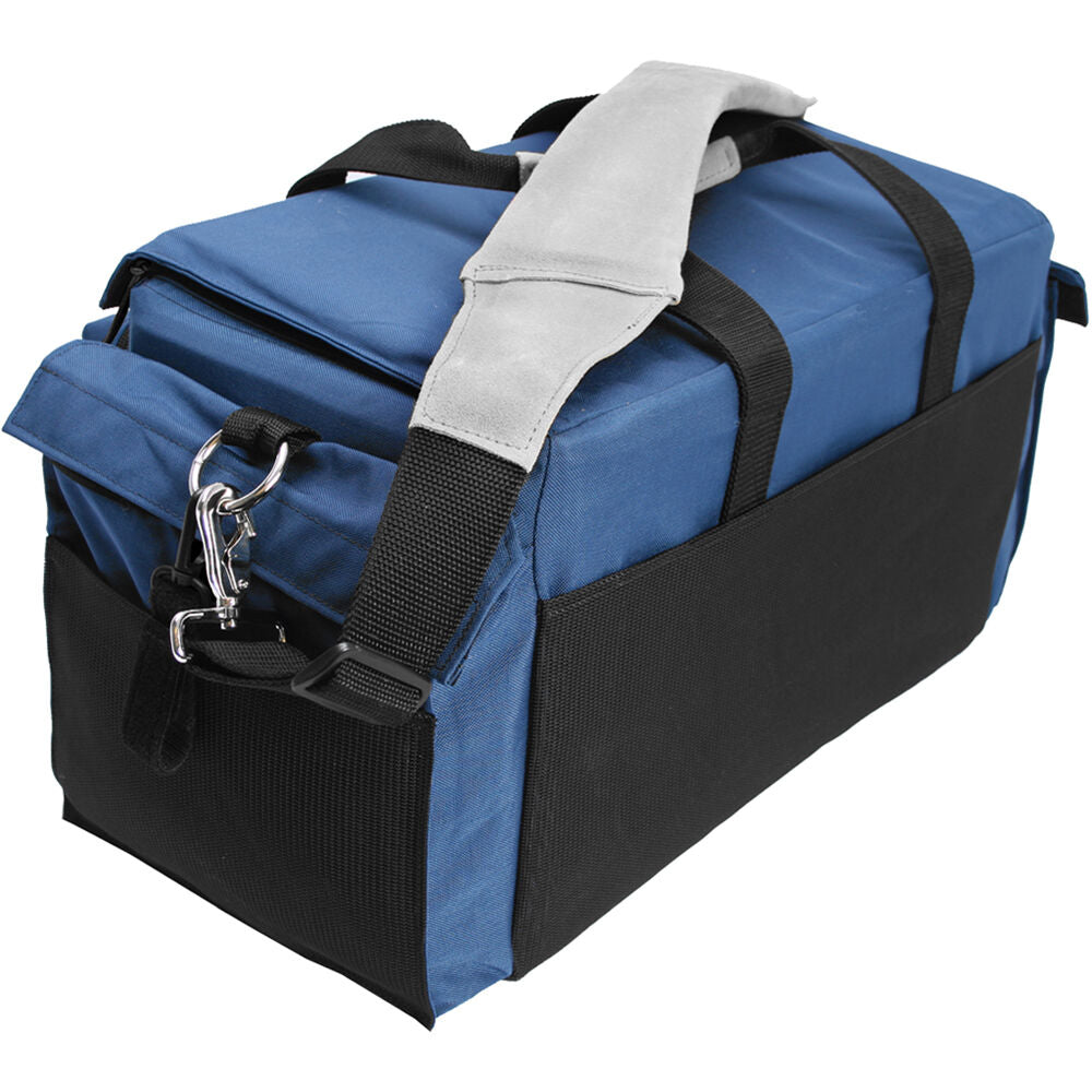 Bandolera PortaBrace SLR-3 D-SLR (Azul) - vista lateral