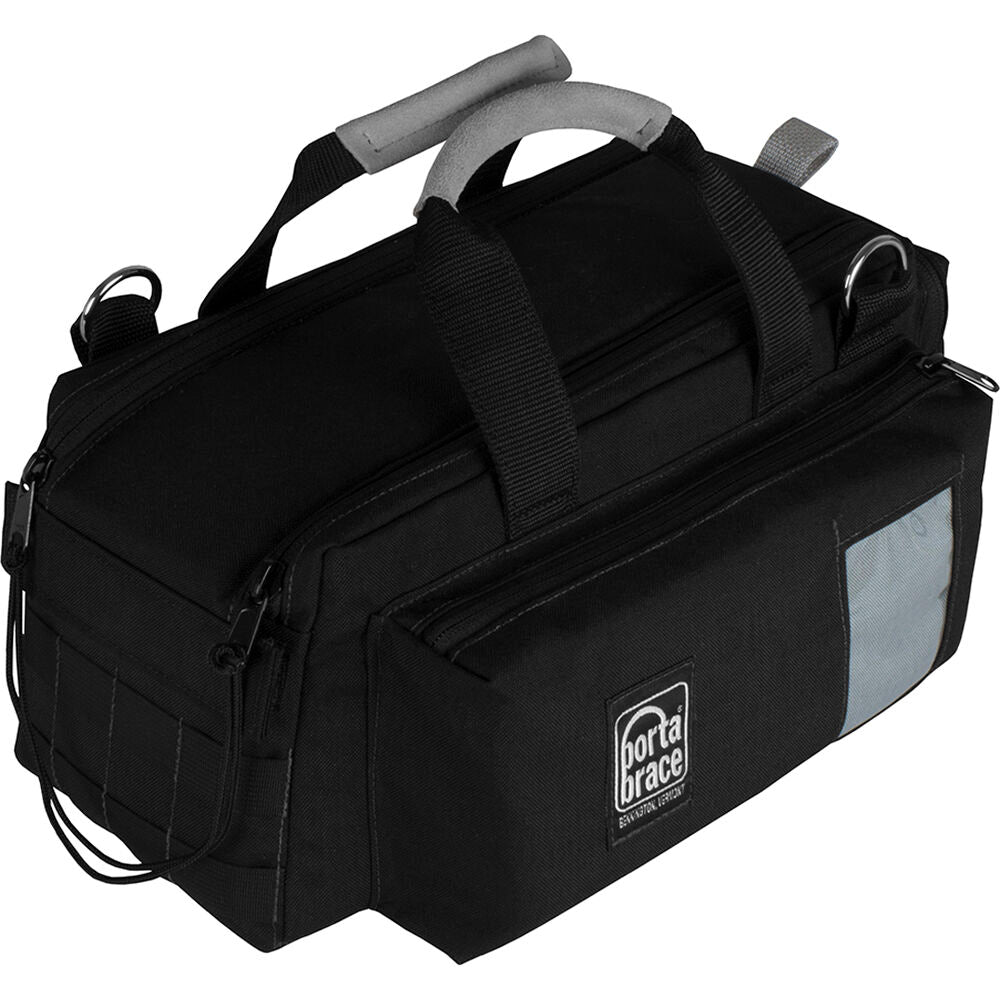 Bandolera PortaBrace Top Opening semirrígido para Nikon Z8 y Accessories - en uso