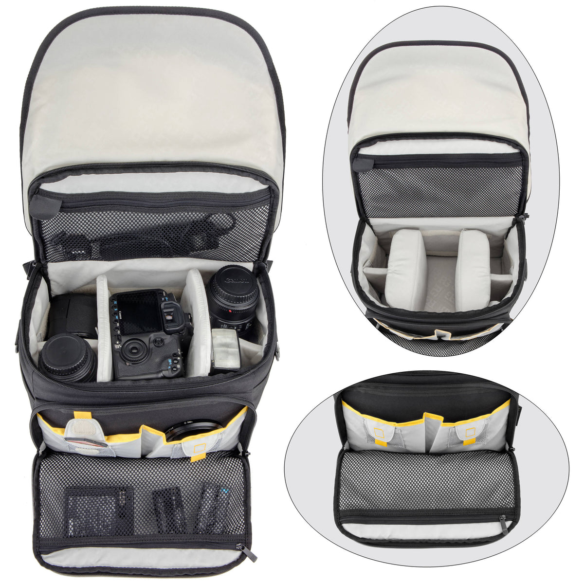 Bandolera Ruggard Journey 44 (Negro) - detalle