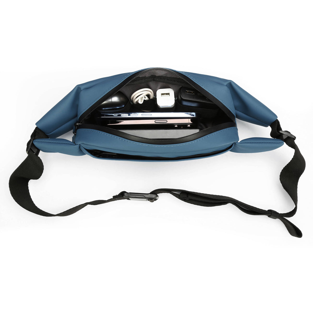 Bandolera Swissdigital LAMONE (Dark Azul, 2L) - vista lateral