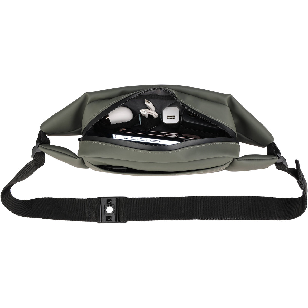 Bandolera Swissdigital LAMONE (Dark Verde, 2L) - vista lateral