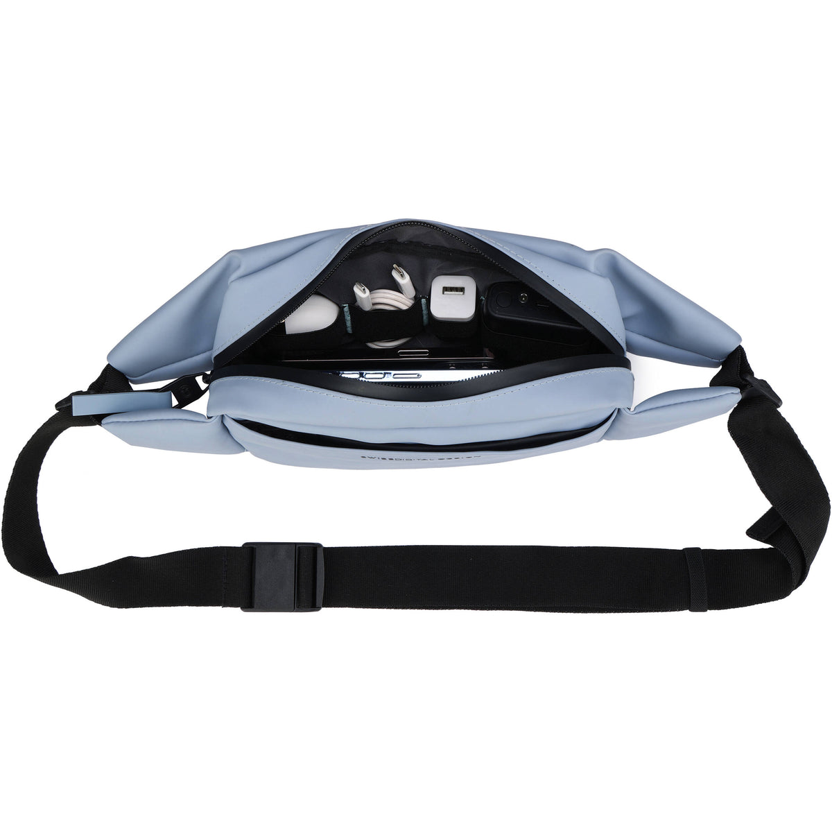 Bandolera Swissdigital LAMONE (Light Azul, 2L) - vista lateral
