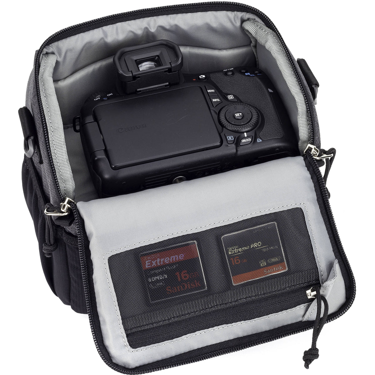 Bandolera Tamrac Tradewind 3.6 (Dark Gris) - vista trasera