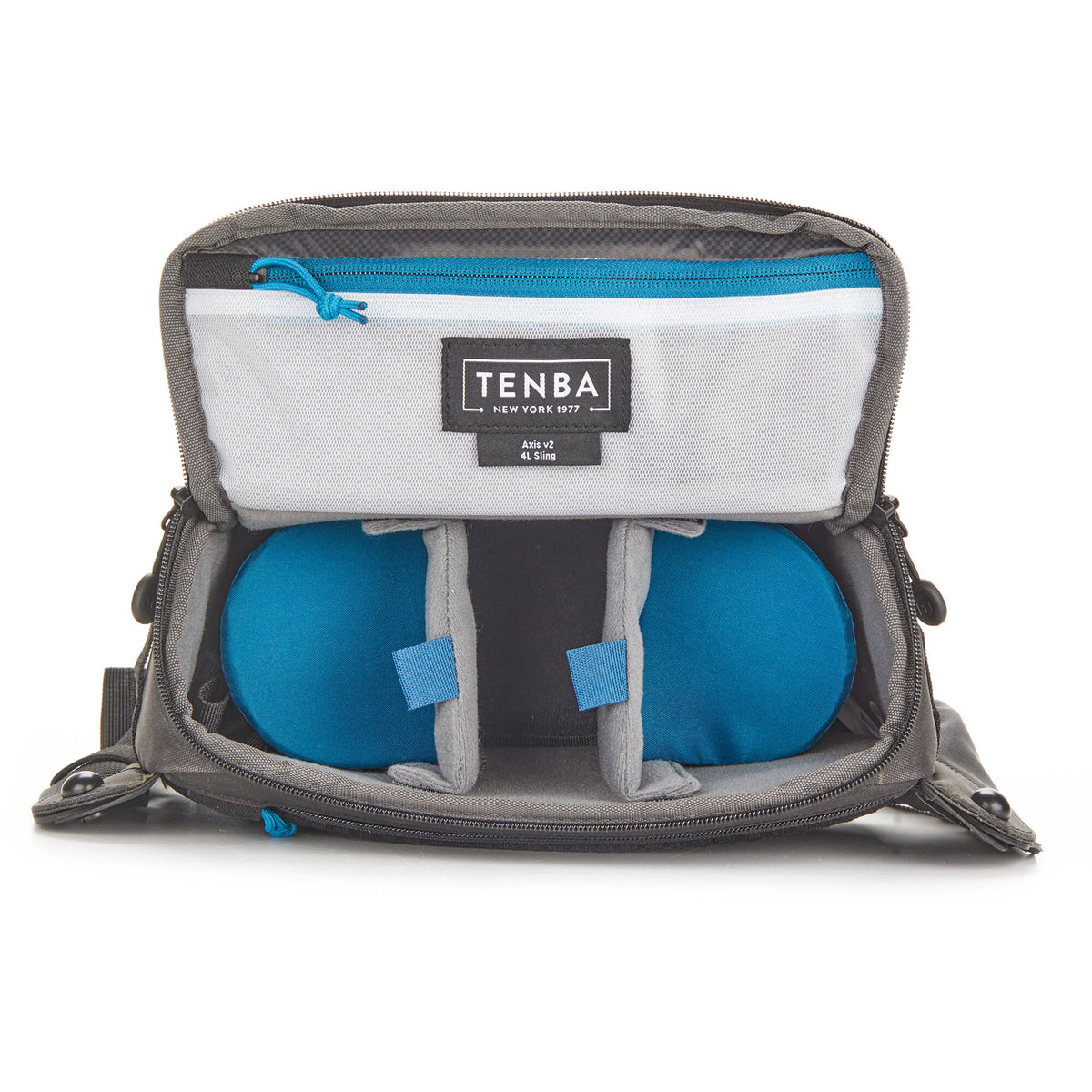 Bandolera Tenba AXIS V2 Sling (MultiCam Negro, 4L) - vista frontal