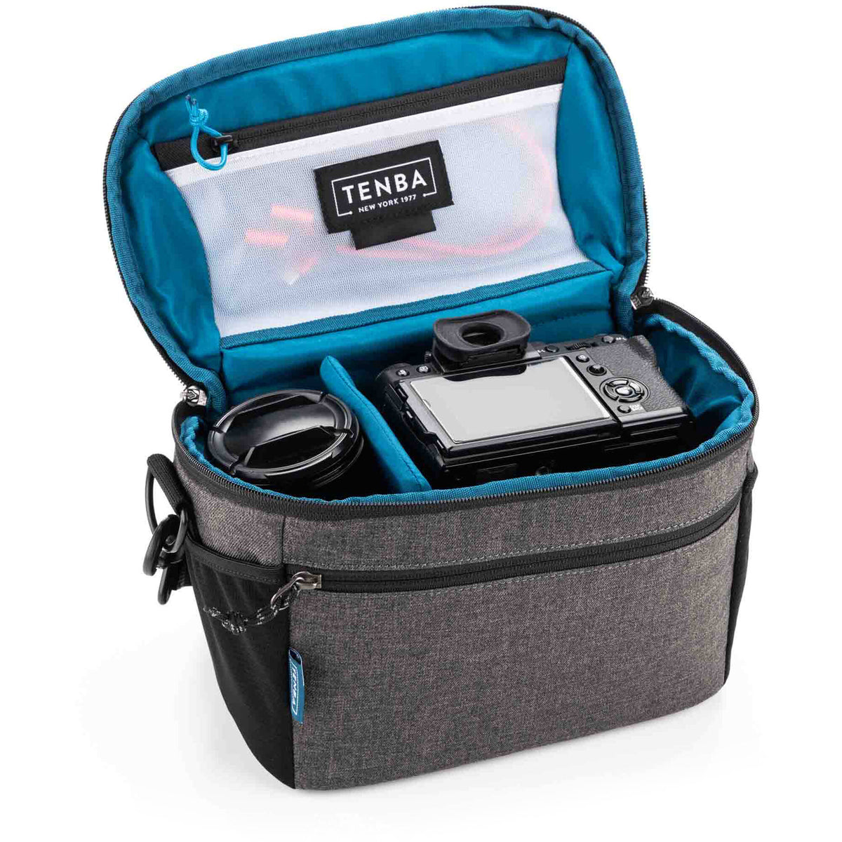 Bandolera Tenba V2 10 (Gris) - vista trasera