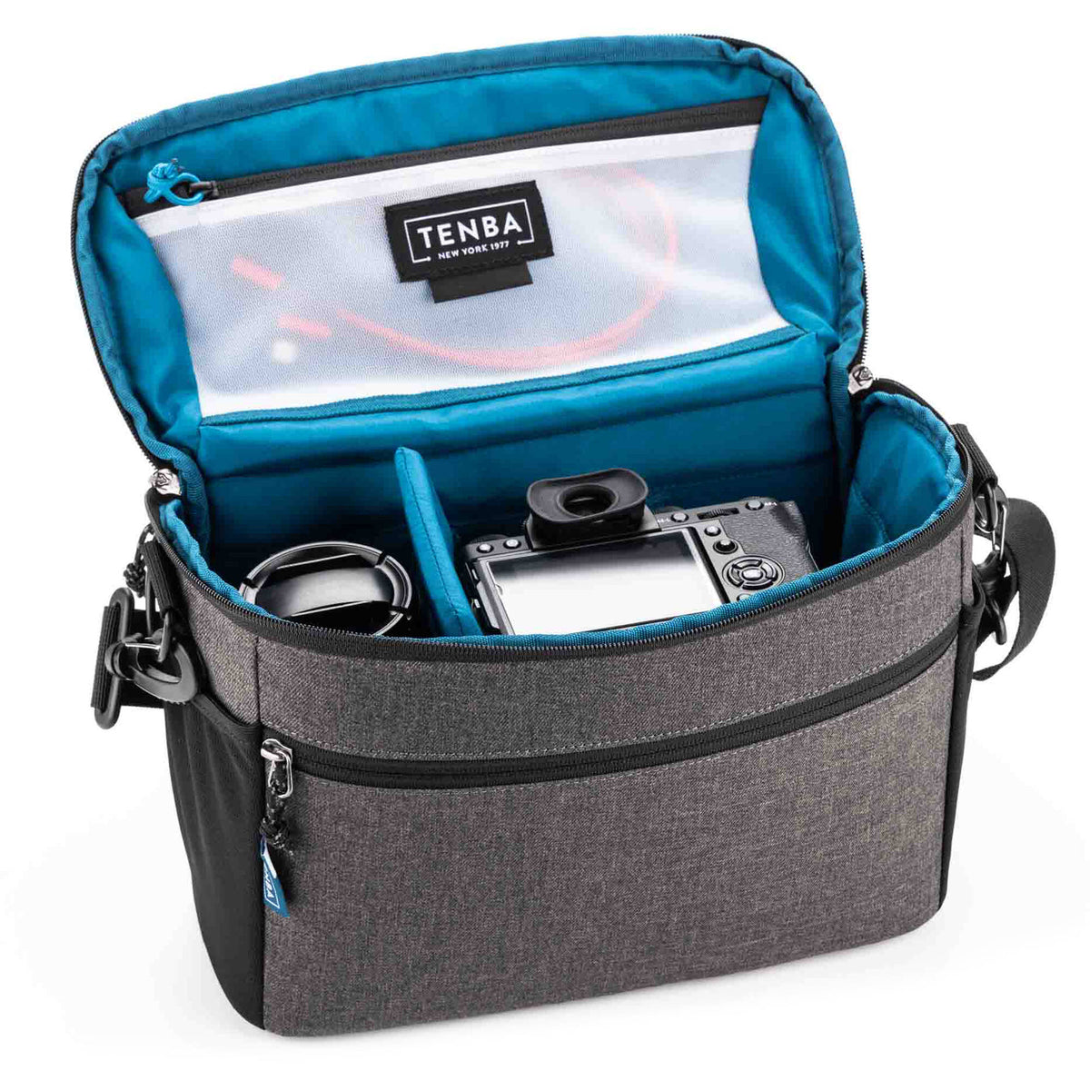 Bandolera Tenba V2 12 (Gris) - vista trasera
