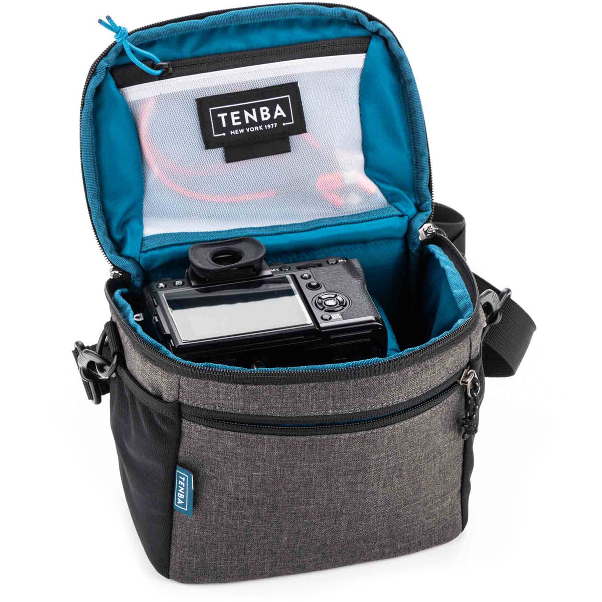 Bandolera Tenba V2 8 (Gris) - vista trasera