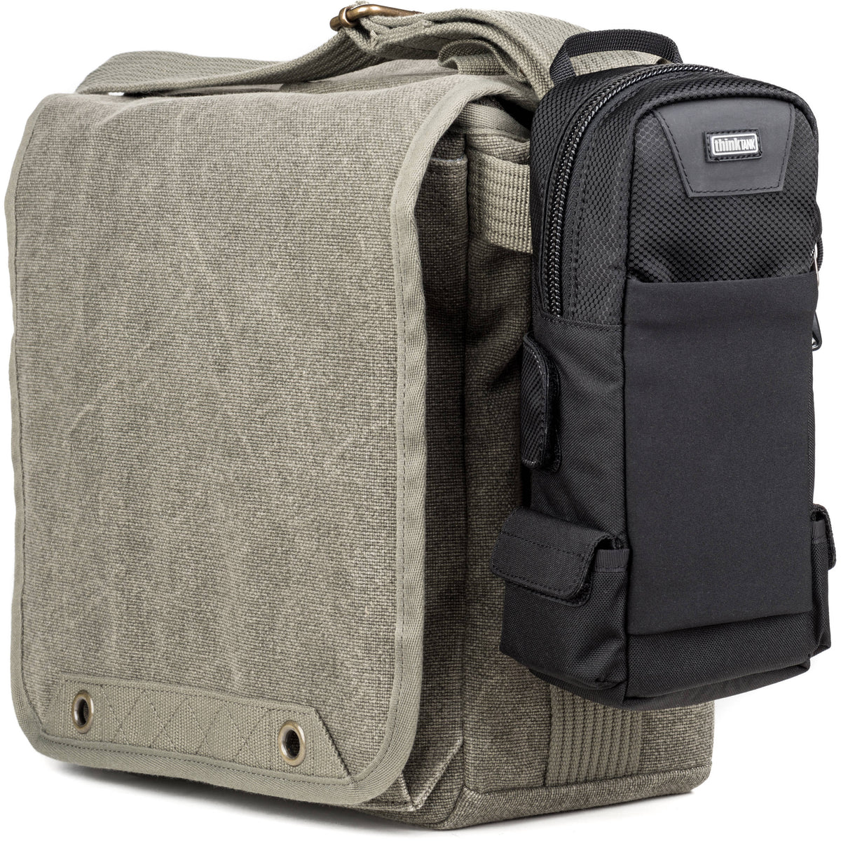Bandolera Think Tank Photo Retrospective 20 V2.0 (Pinestone) - contenido de la caja
