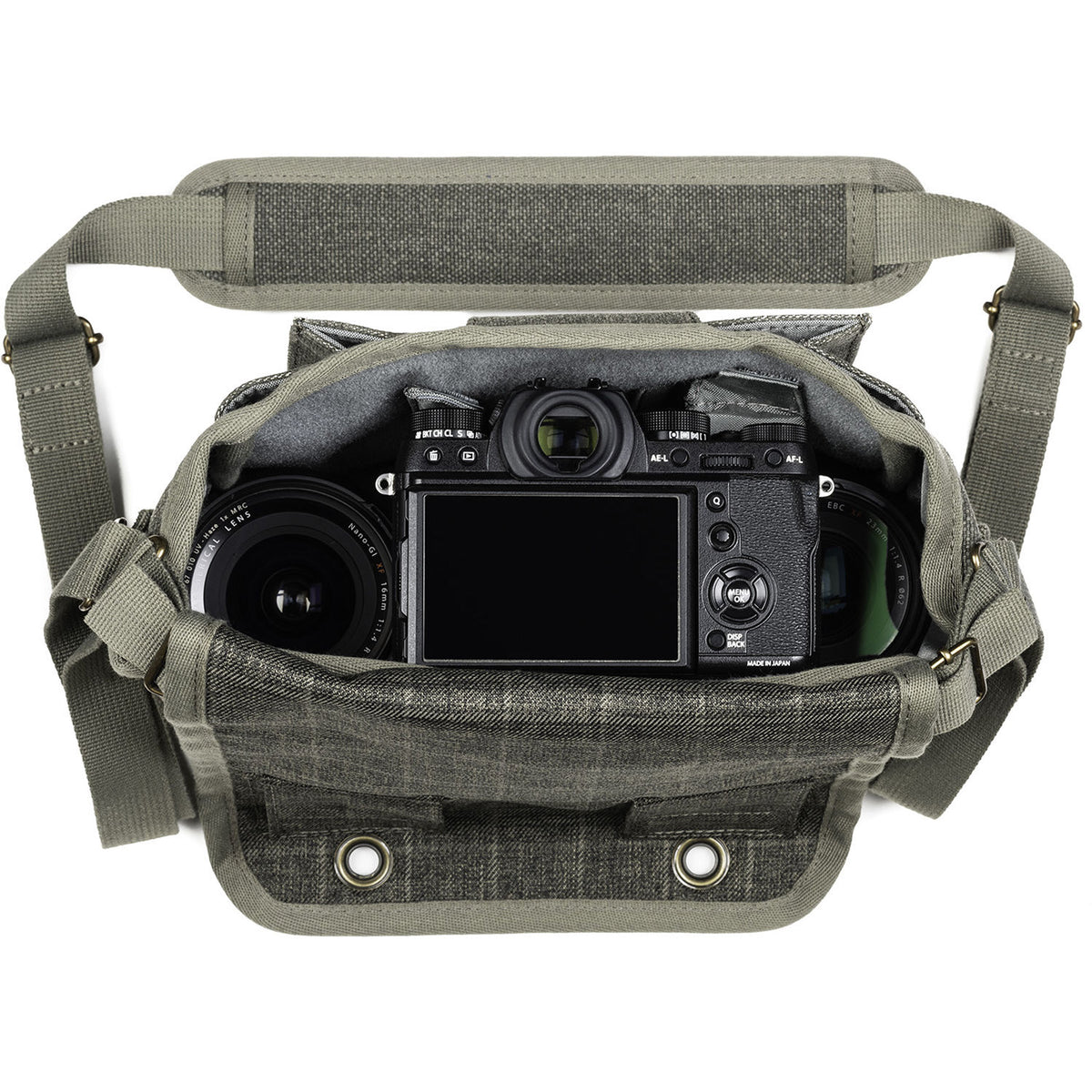 Bandolera Think Tank Photo Retrospective 4 V2.0 (Pinestone) - vista lateral
