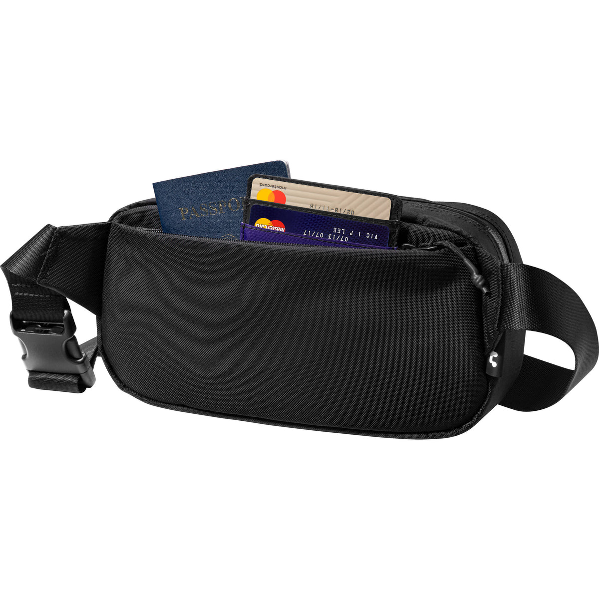 Bandolera tomtoc Aviator-T35 Chest (Negro, 2.5L) - puertos y conexiones