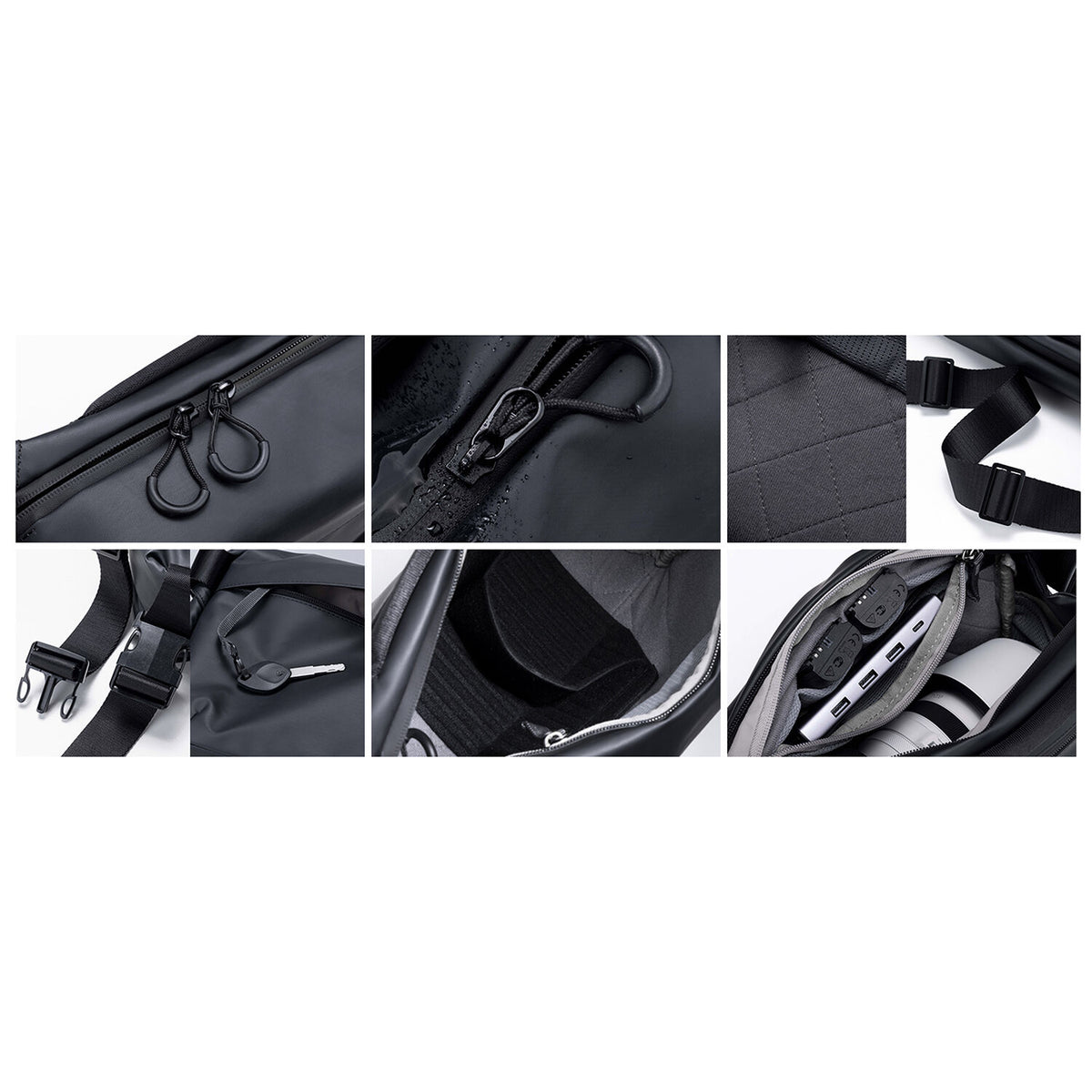 Bandolera Ulanzi Casual (Negro, 6L) - vista trasera