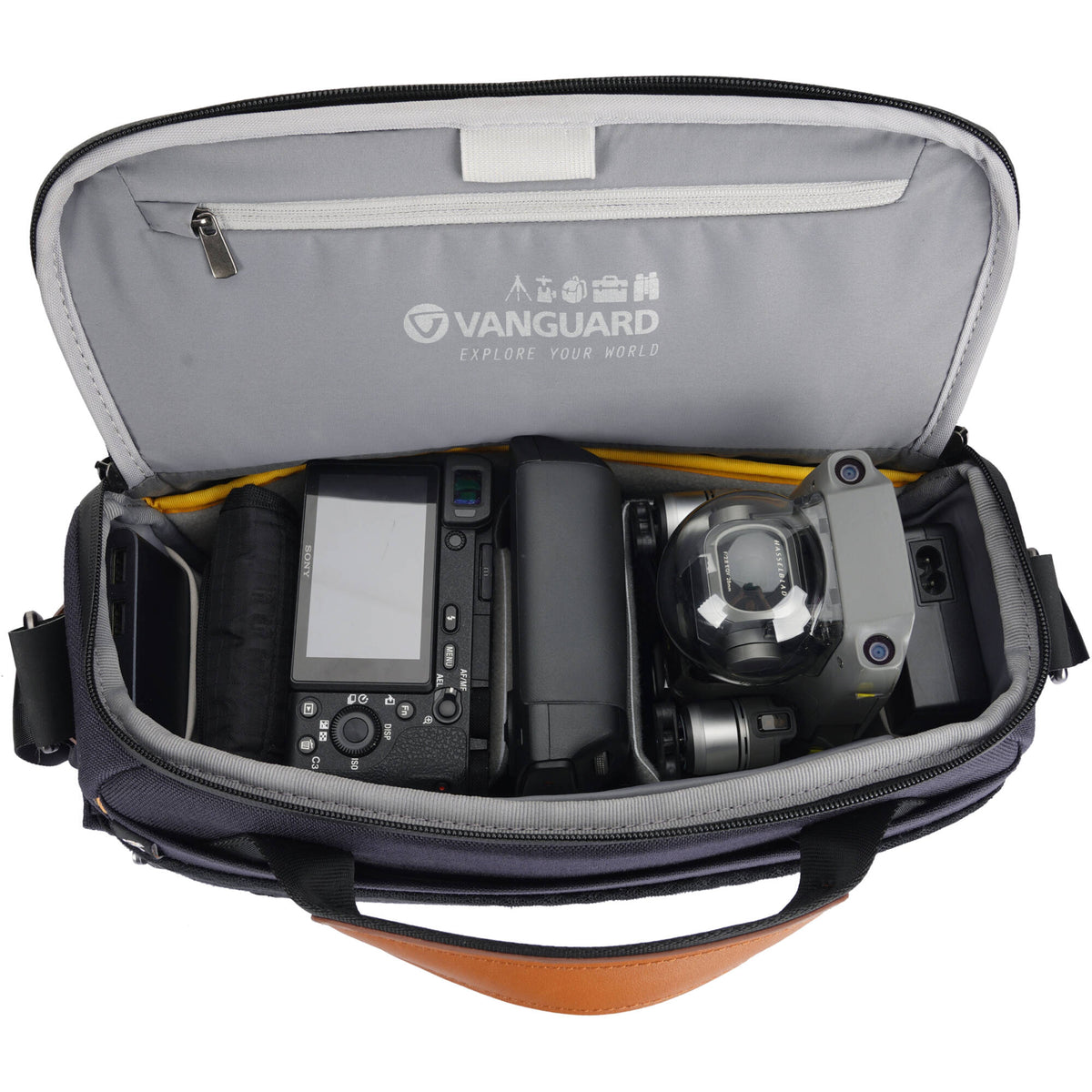 Bandolera Vanguard VEO City S30 (Navy, 7L) - vista trasera