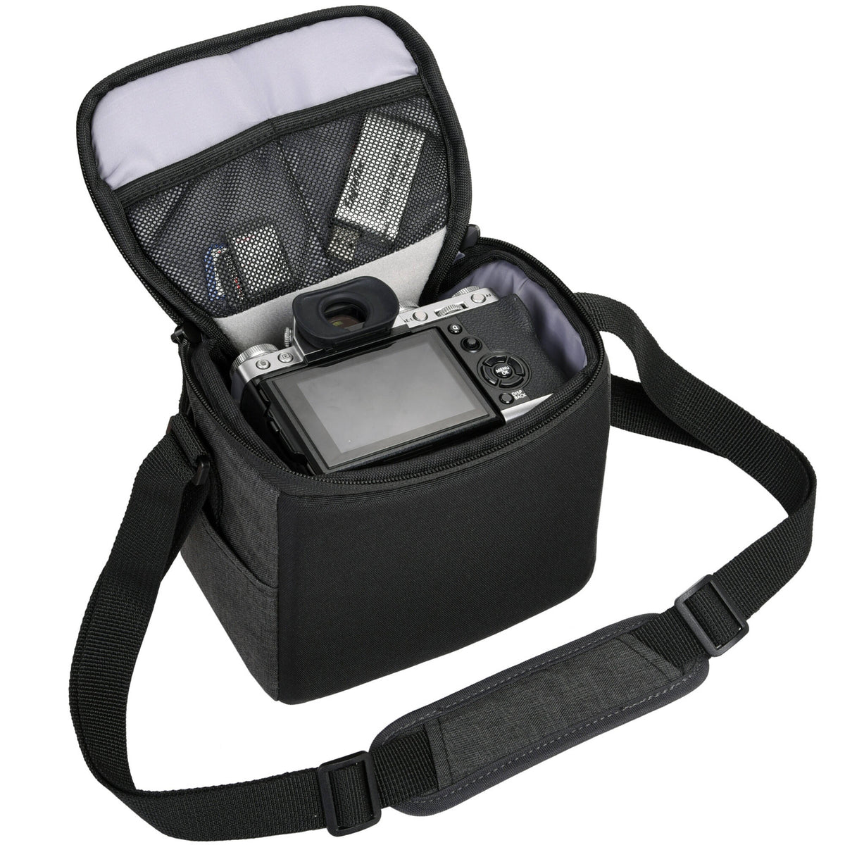 Bandolera Vanguard Vesta Aspire 15 (Gris, 2.8L) - vista lateral