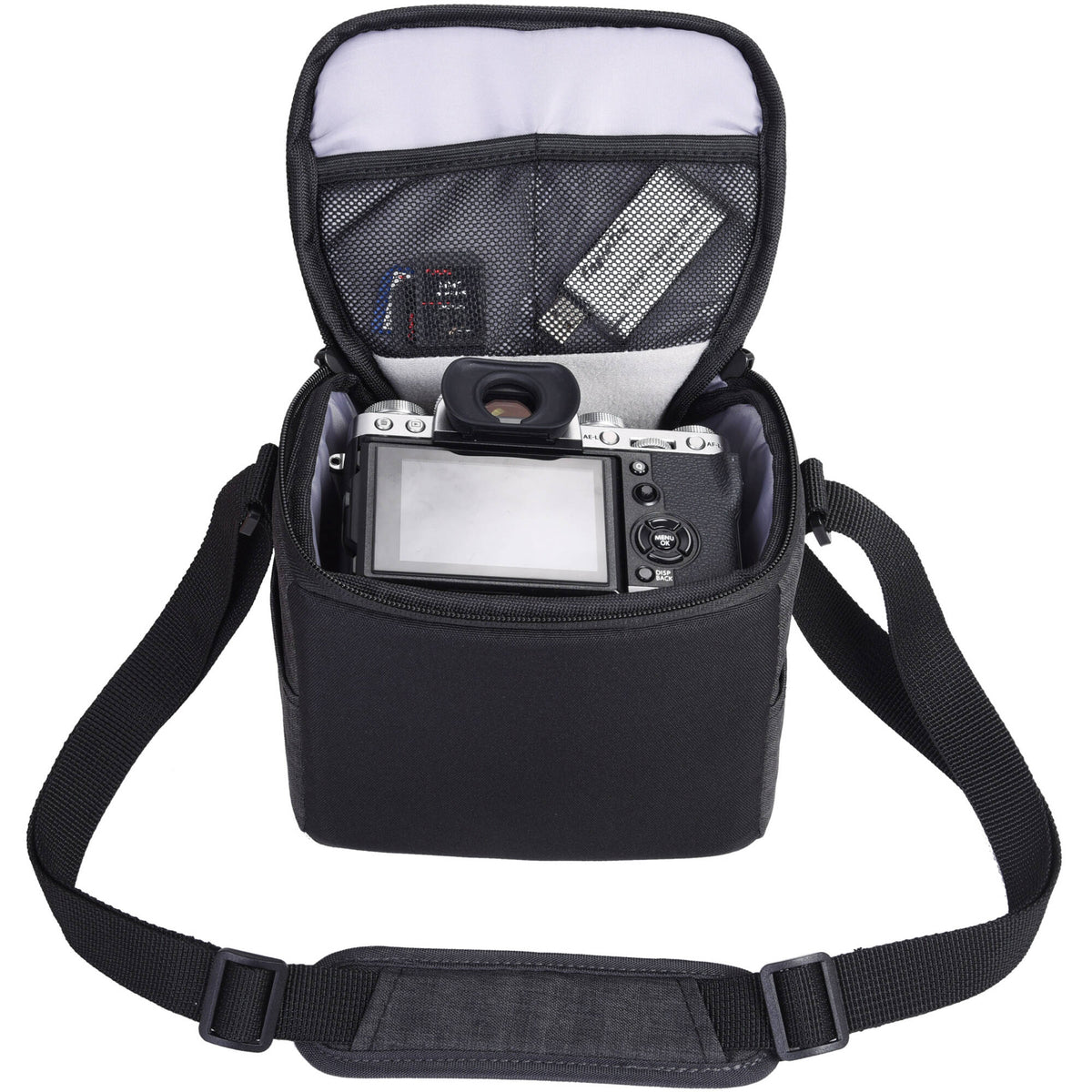 Bandolera Vanguard Vesta Aspire 15 (Gris, 2.8L) - puertos y conexiones