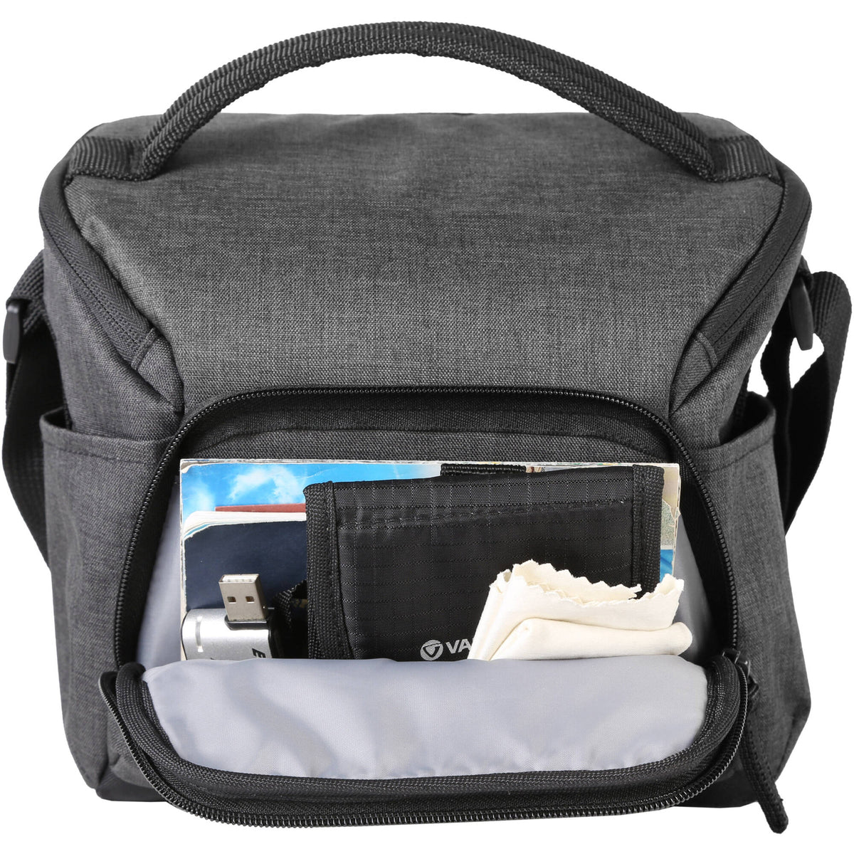 Bandolera Vanguard Vesta Aspire 21 (Gris, 5.8L) - contenido de la caja
