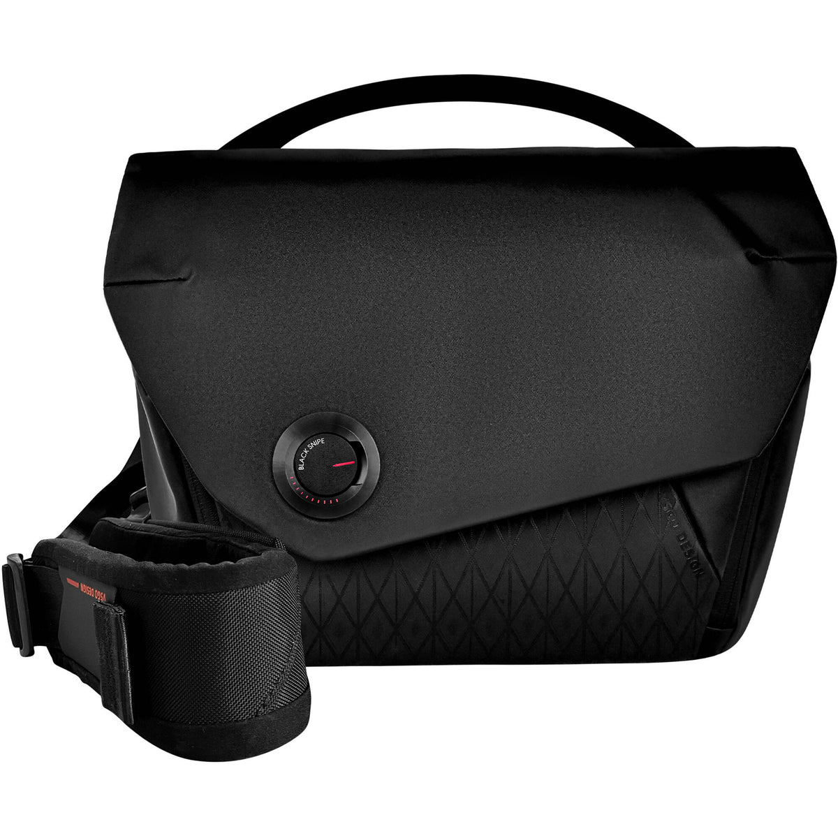 Bandolera VSGO Negro Snipe Messenger (6L) - vista trasera