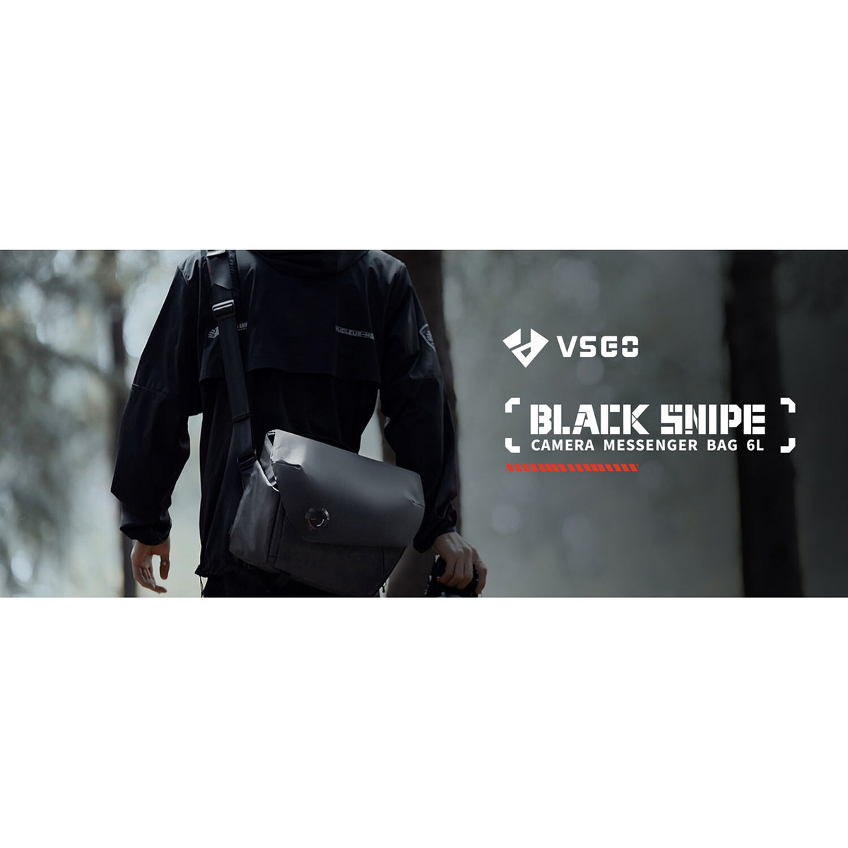 Bandolera VSGO Negro Snipe Messenger (6L) - puertos y conexiones