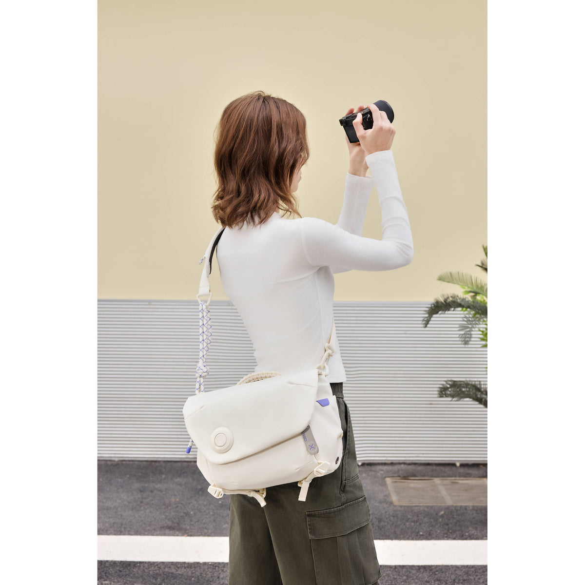 Bandolera VSGO Snipe Casual Travel (Blanco, 6L) - contenido de la caja
