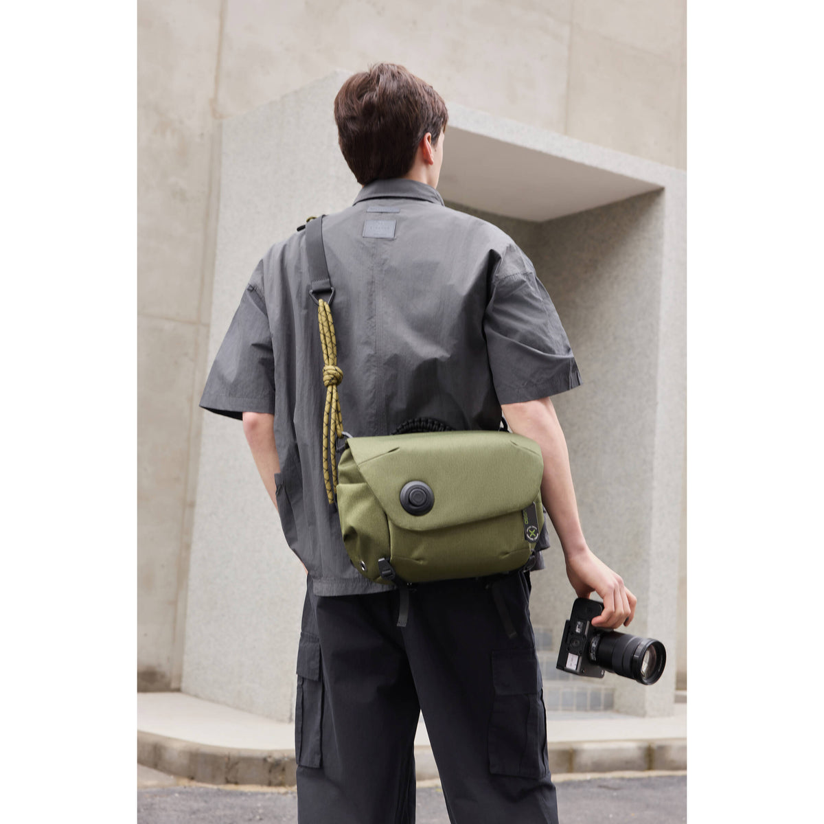 Bandolera VSGO Snipe Casual Travel (Verde, 6L) - detalle