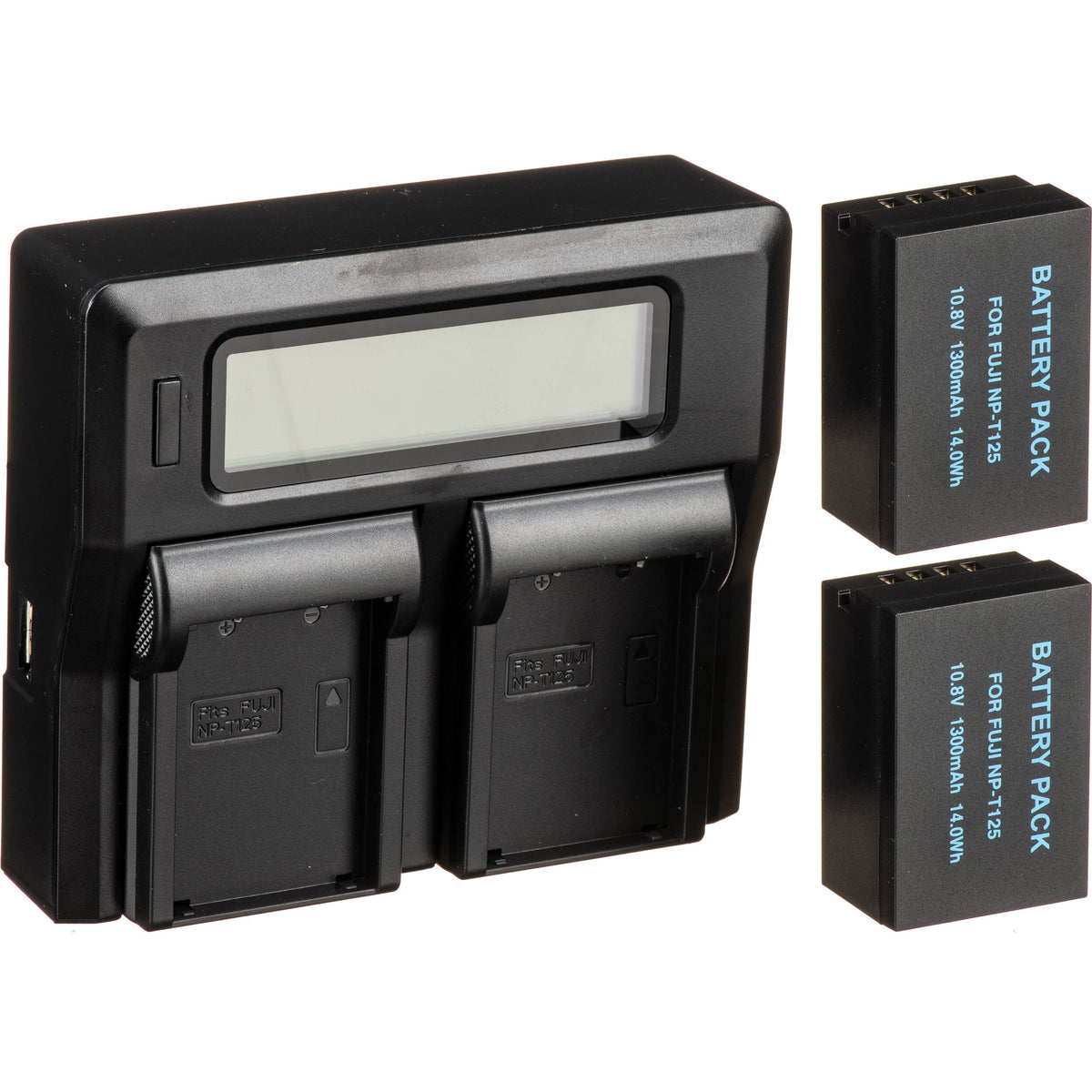 Batería Bescor NPT125 2-unidades y doble bahías Auto cargador kit para Select FUJIFILM Cameras - vista principal