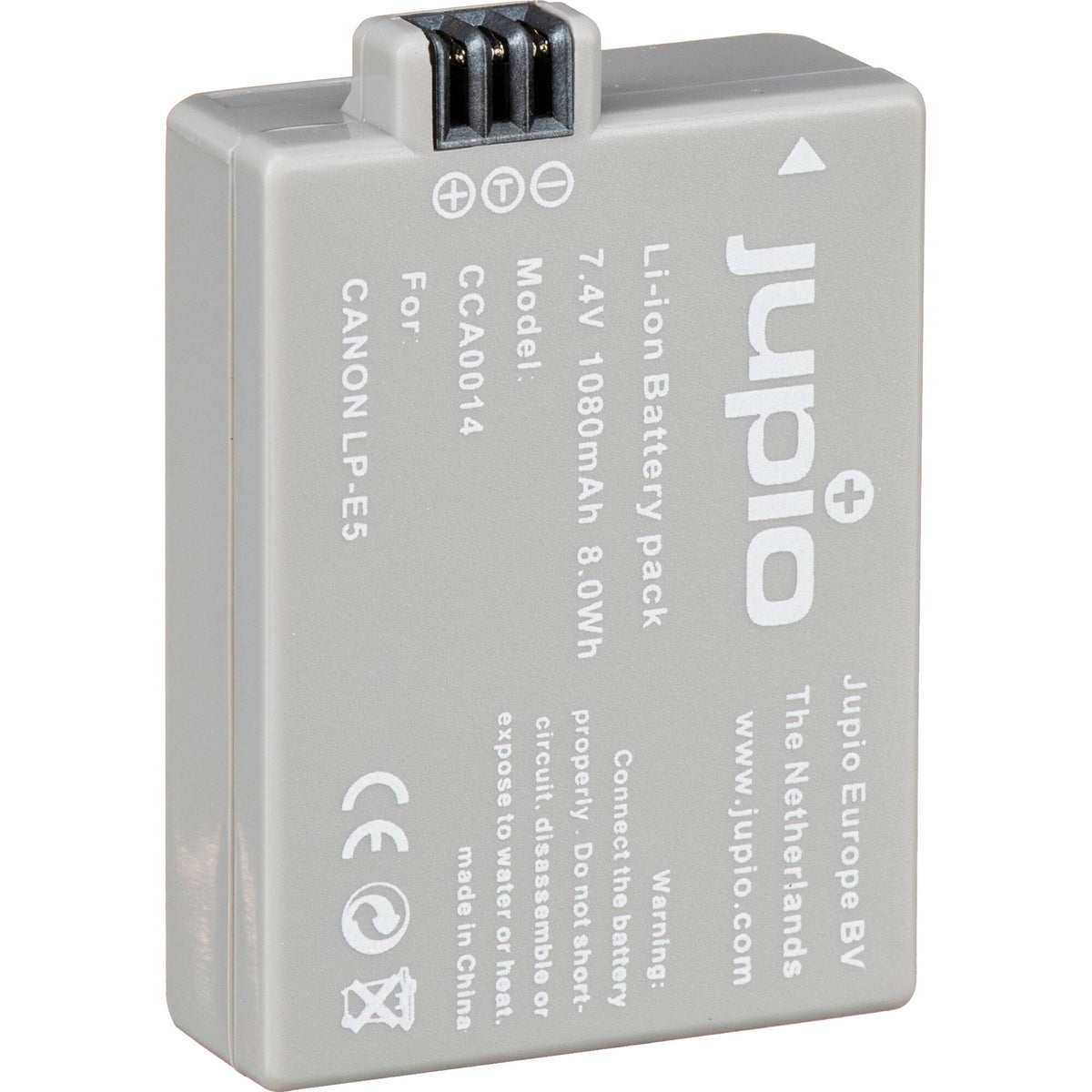 Batería Jupio LP-E5 / NB-E5 (7.4V, 1080mAh) - vista frontal