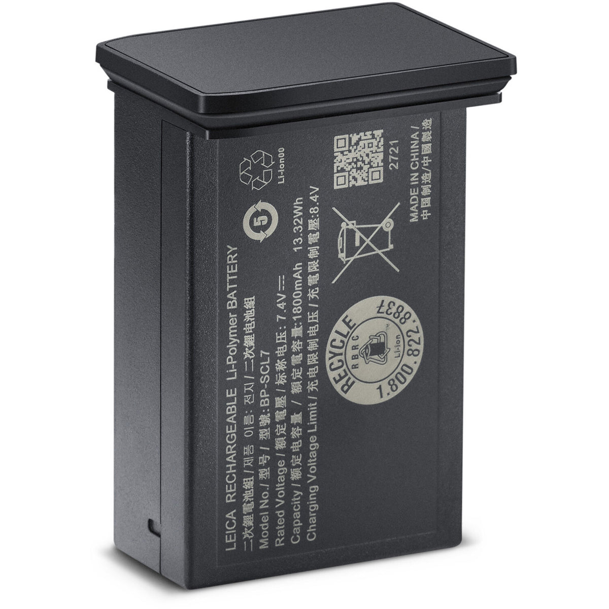Batería Leica BP-SCL7 (Negro) - vista principal