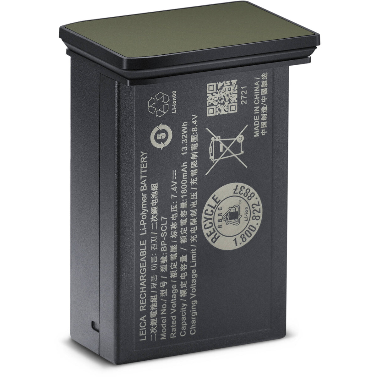 Batería Leica BP-SCL7 (Olive) - vista principal