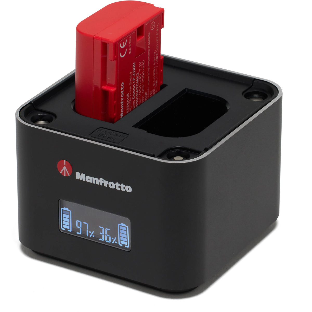Batería Manfrotto Professional para Select Canon Cameras (7.2V, 2400mAh) - vista lateral