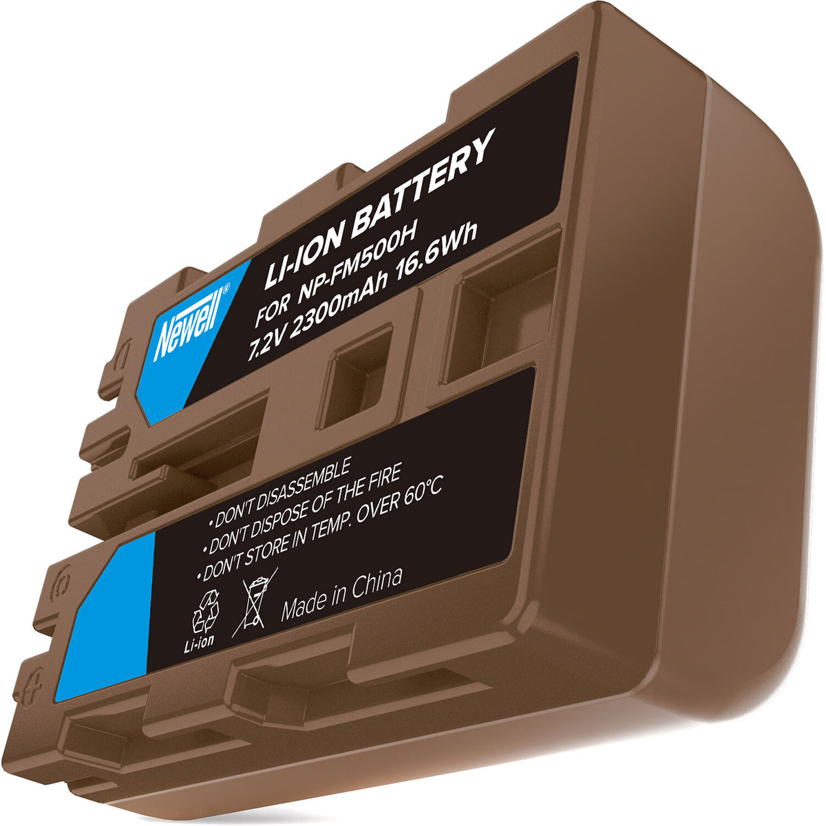 Batería Newell NP-FM500H USB-C - vista lateral