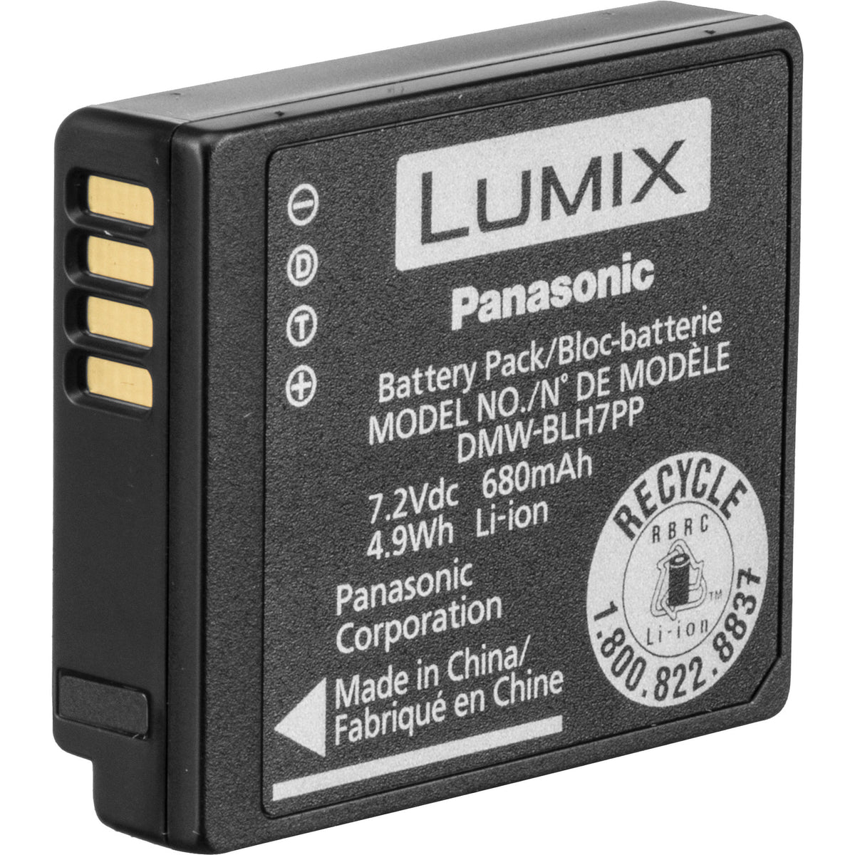Batería Panasonic DMW-BLH7 (7.2V, 680mAh) - vista principal