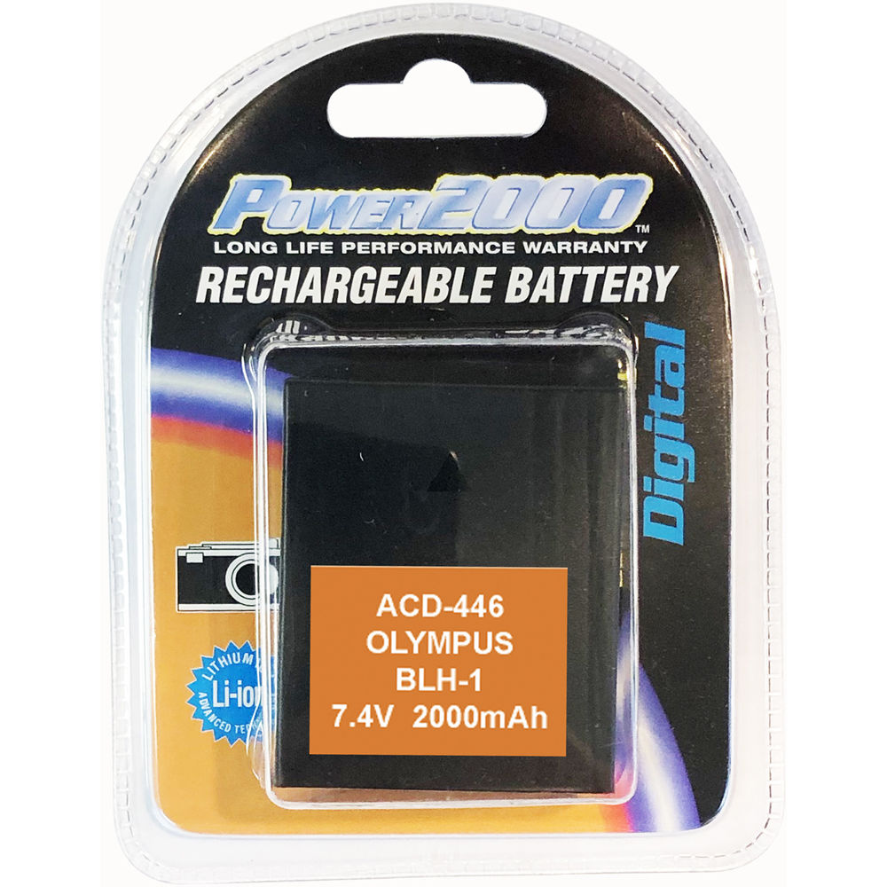 Batería Power2000 BLH-1 (7.4V, 2000mAh, 14.8Wh) - vista frontal
