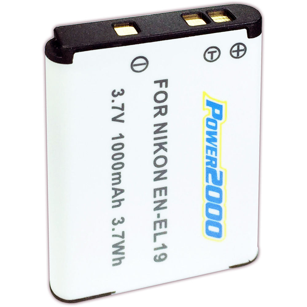 Batería Power2000 EN-EL19 (3.7V, 1000mAh) - vista principal