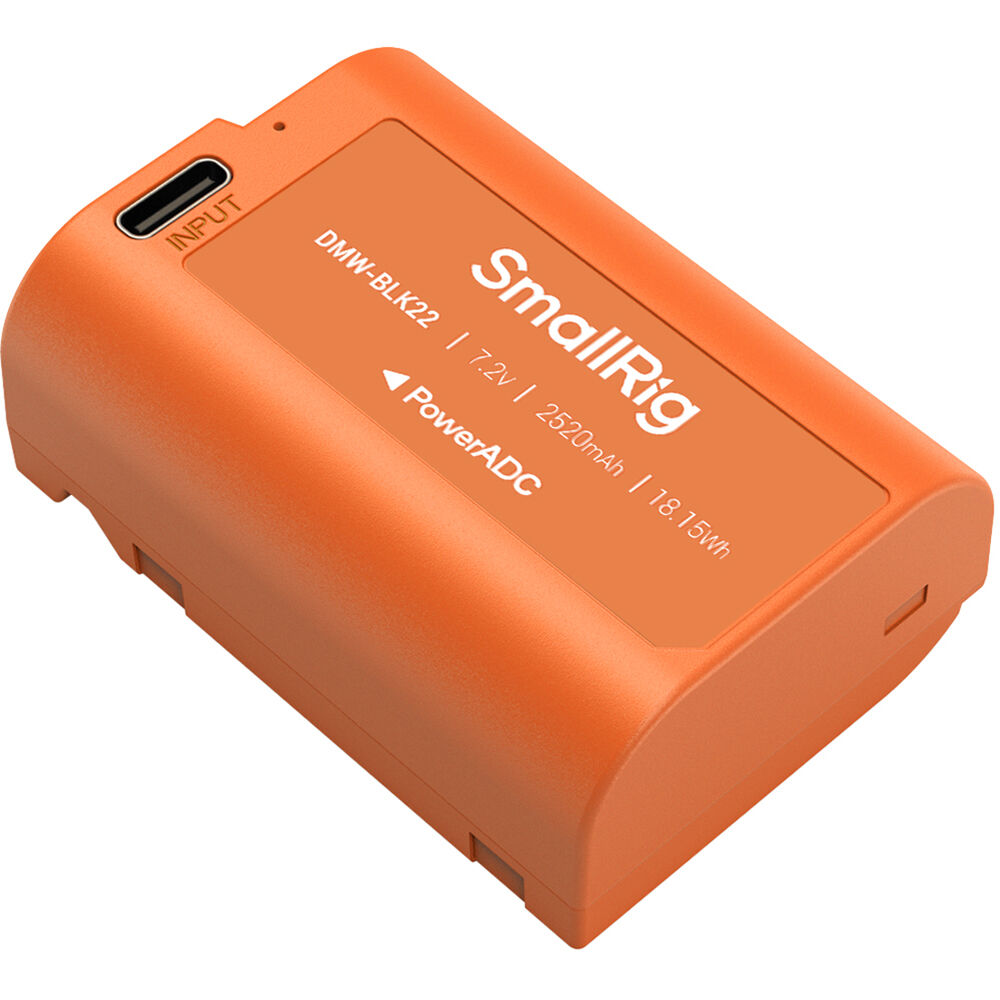 Batería SmallRig DMW-BLK22 USB-C (2520mAh, Orange) - vista principal