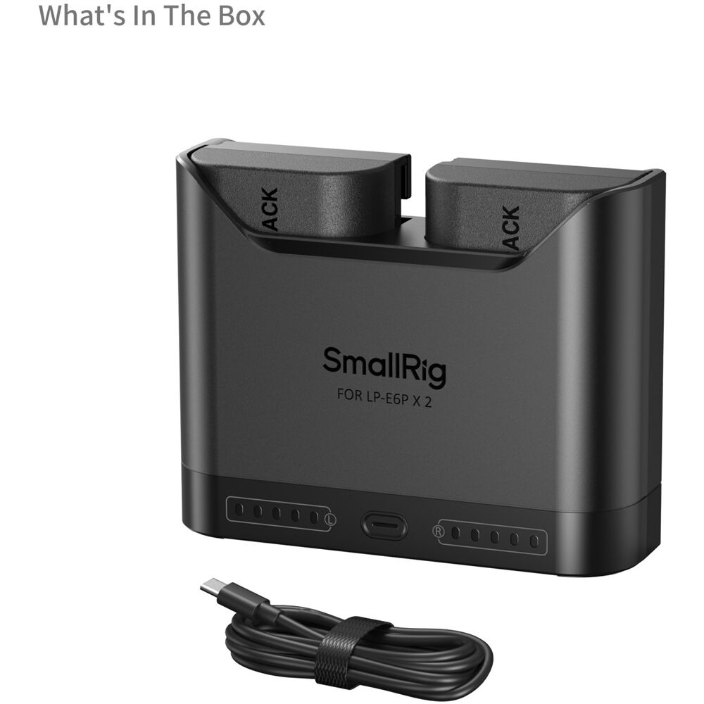 Batería SmallRig LP-E6NH Camera cargador kit - en uso