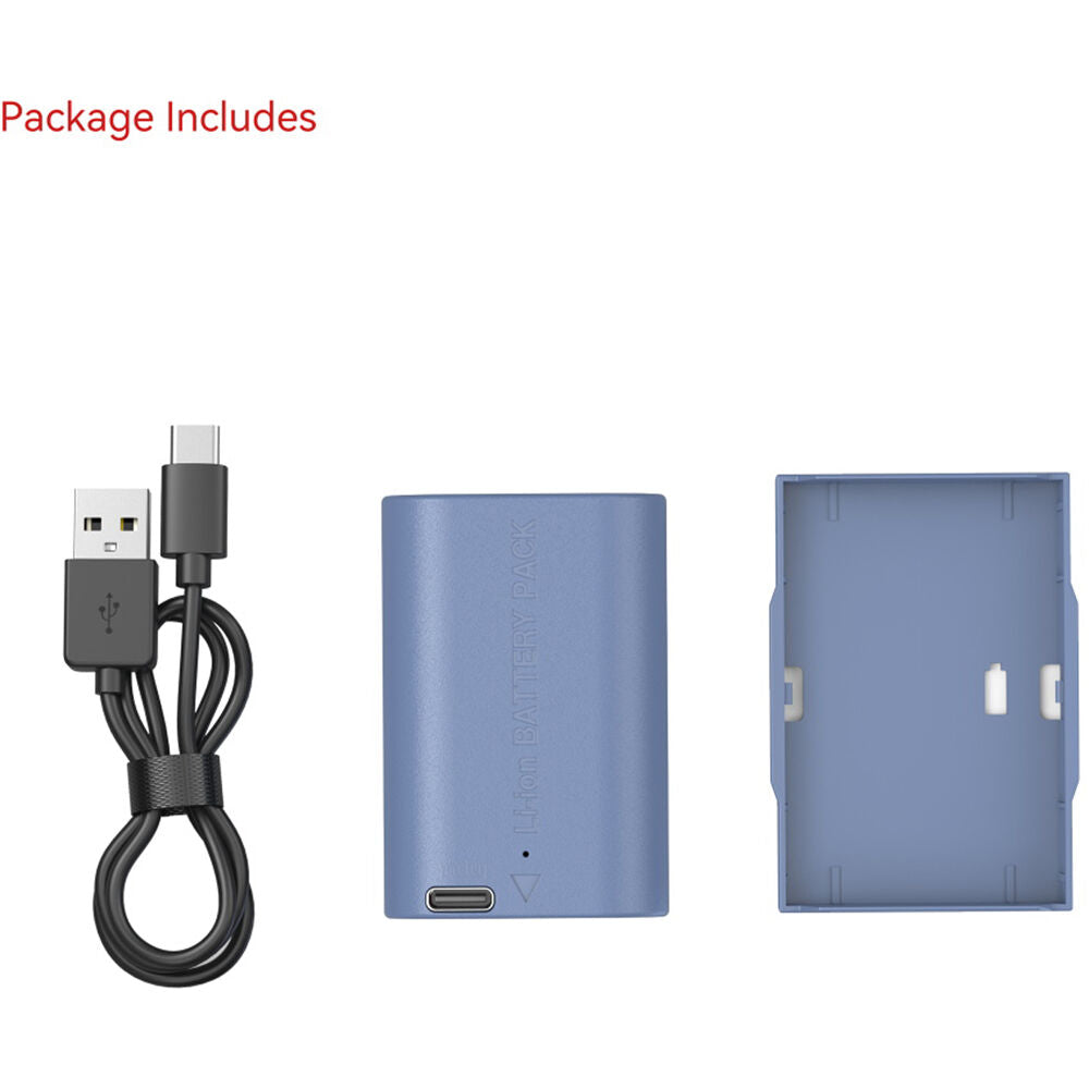 Batería SmallRig LP-E6NH USB-C (2400mAh, Azul) - contenido de la caja
