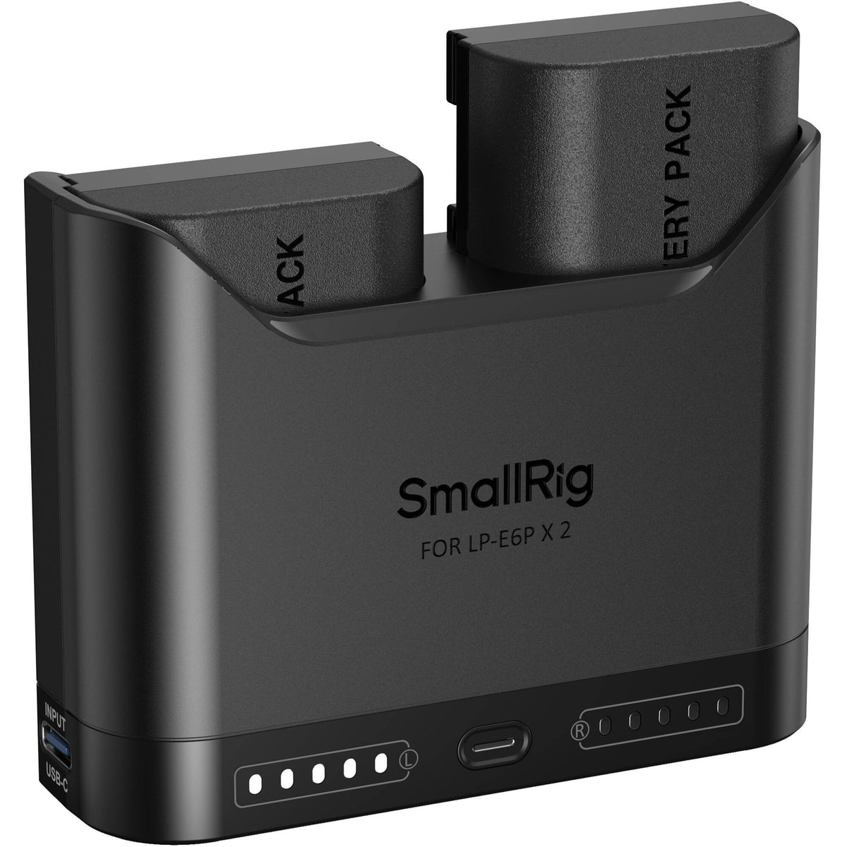 Batería SmallRig LP-E6P Camera cargador kit - vista frontal