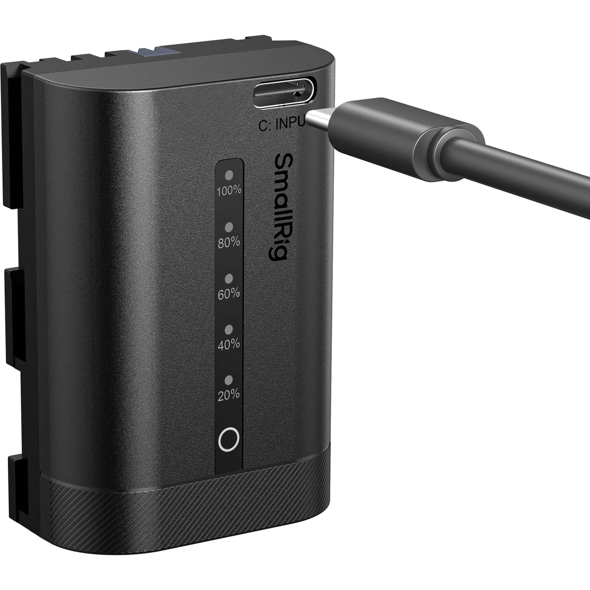 Batería SmallRig LP-E6P USB-C con Power Display (Canon) - puertos y conexiones