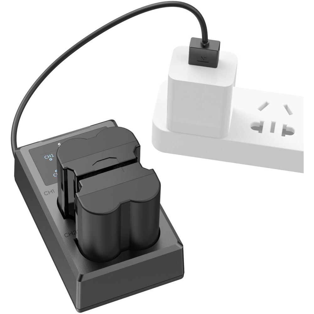 Batería SmallRig NP-W235 kit con 2 y 2-bahías USB cargador - contenido de la caja