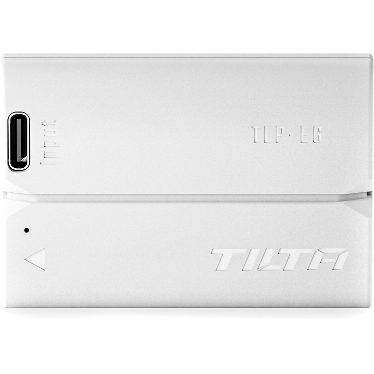 Batería Tilta LP-E6P USB-C (2400mAh, Off-Blanco) - puertos y conexiones