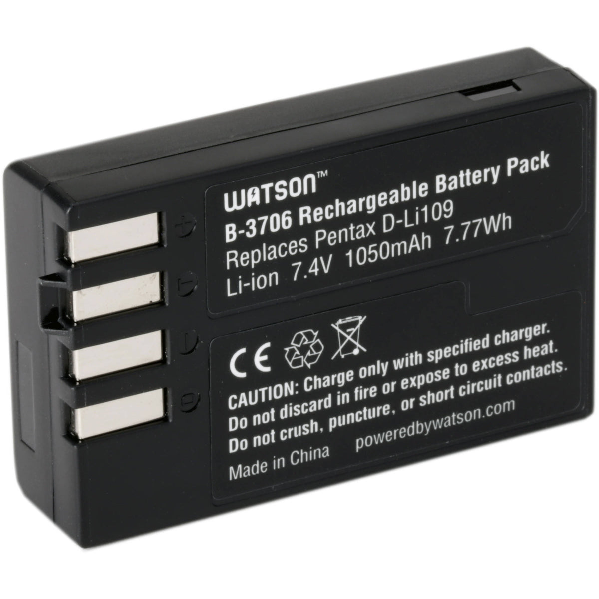 Batería Watson D-LI109 (7.4V, 1050mAh) - vista principal