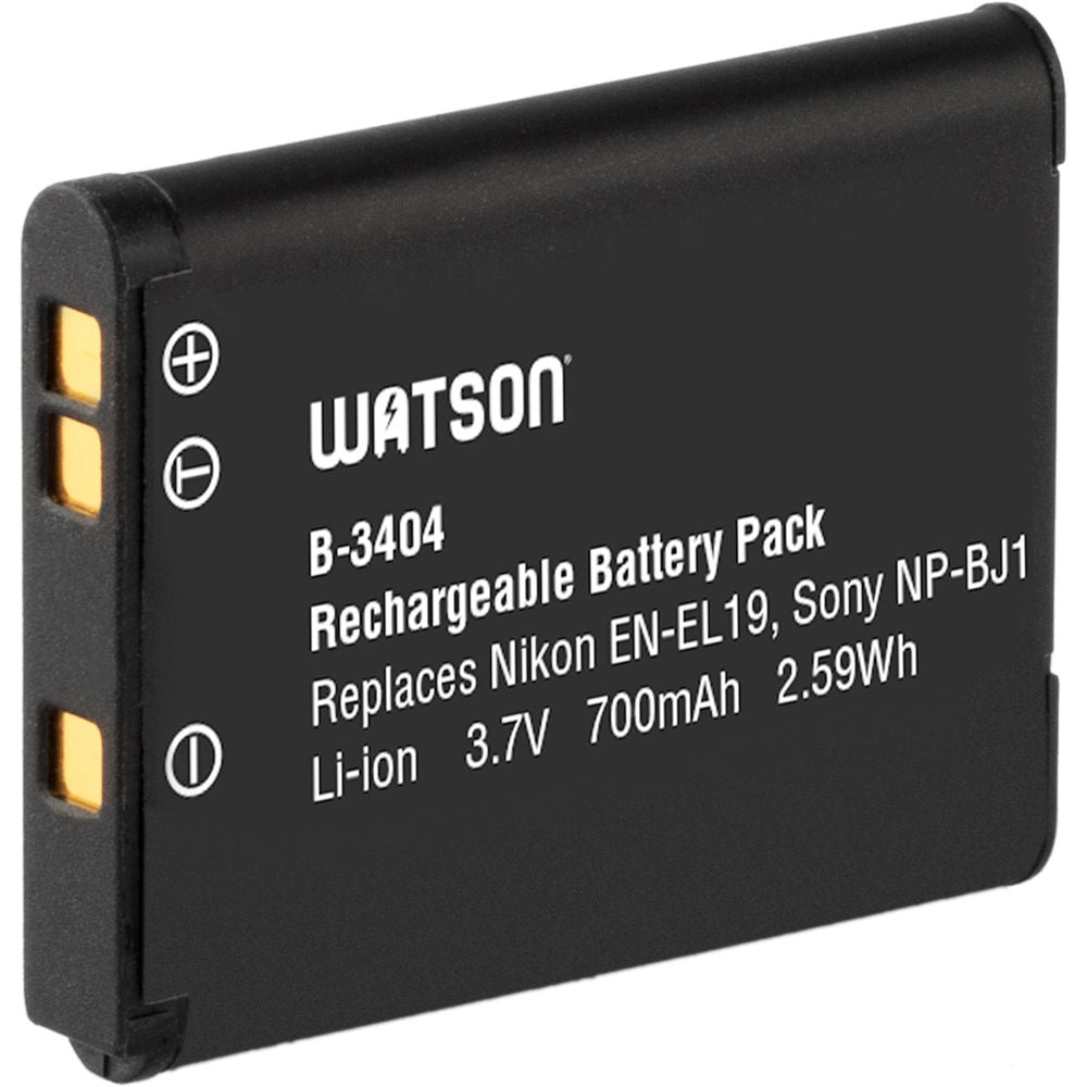 Batería Watson EN-EL19 / NP-BJ1 (3.7V, 700mAh) - vista trasera