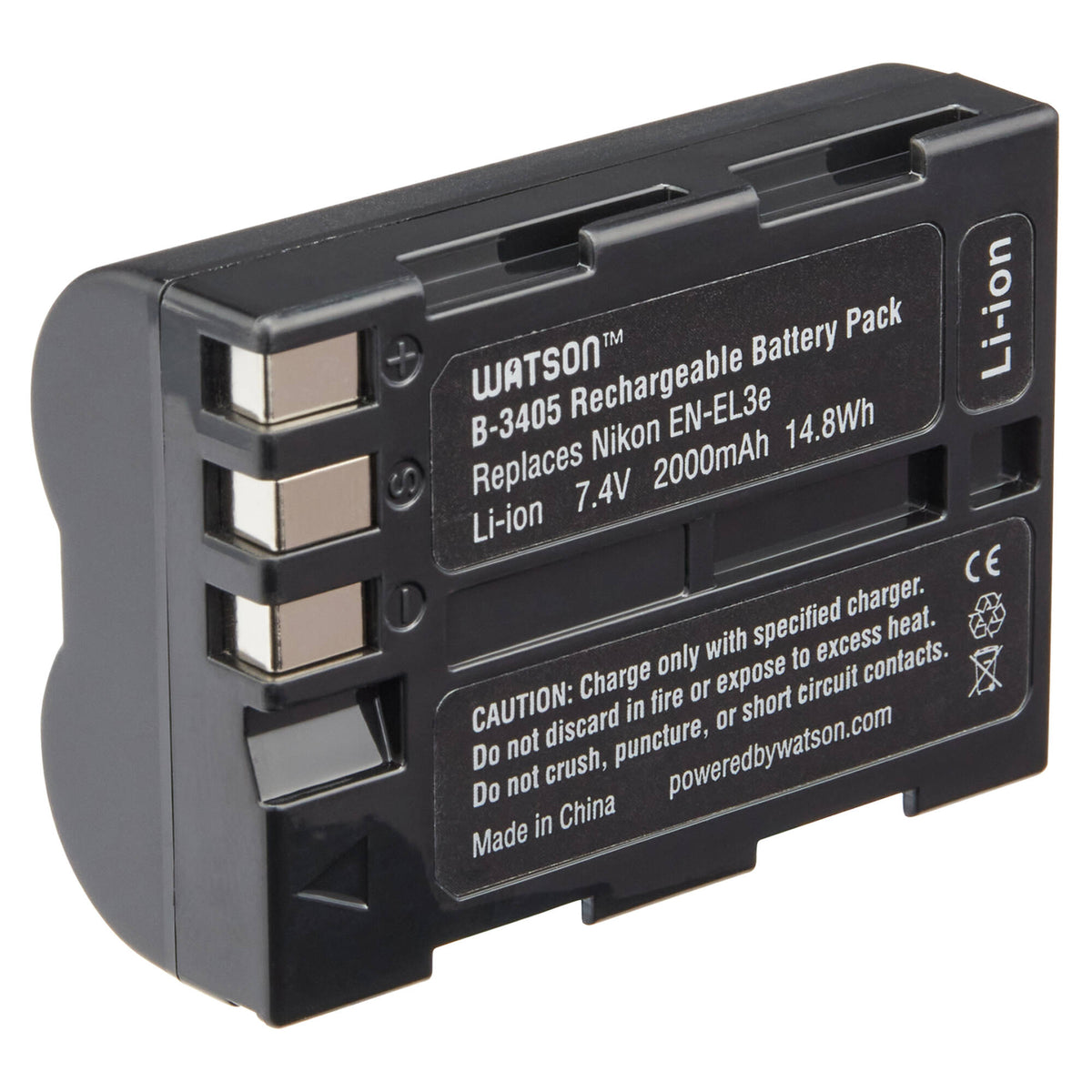 Batería Watson EN-EL3e (7.4V, 2000mAh) - vista principal
