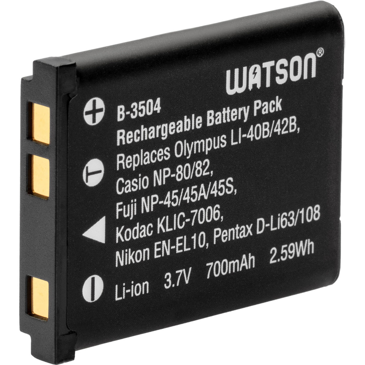 Batería Watson LI-42B / NP-45A / LB-012 (700mAh) - vista principal