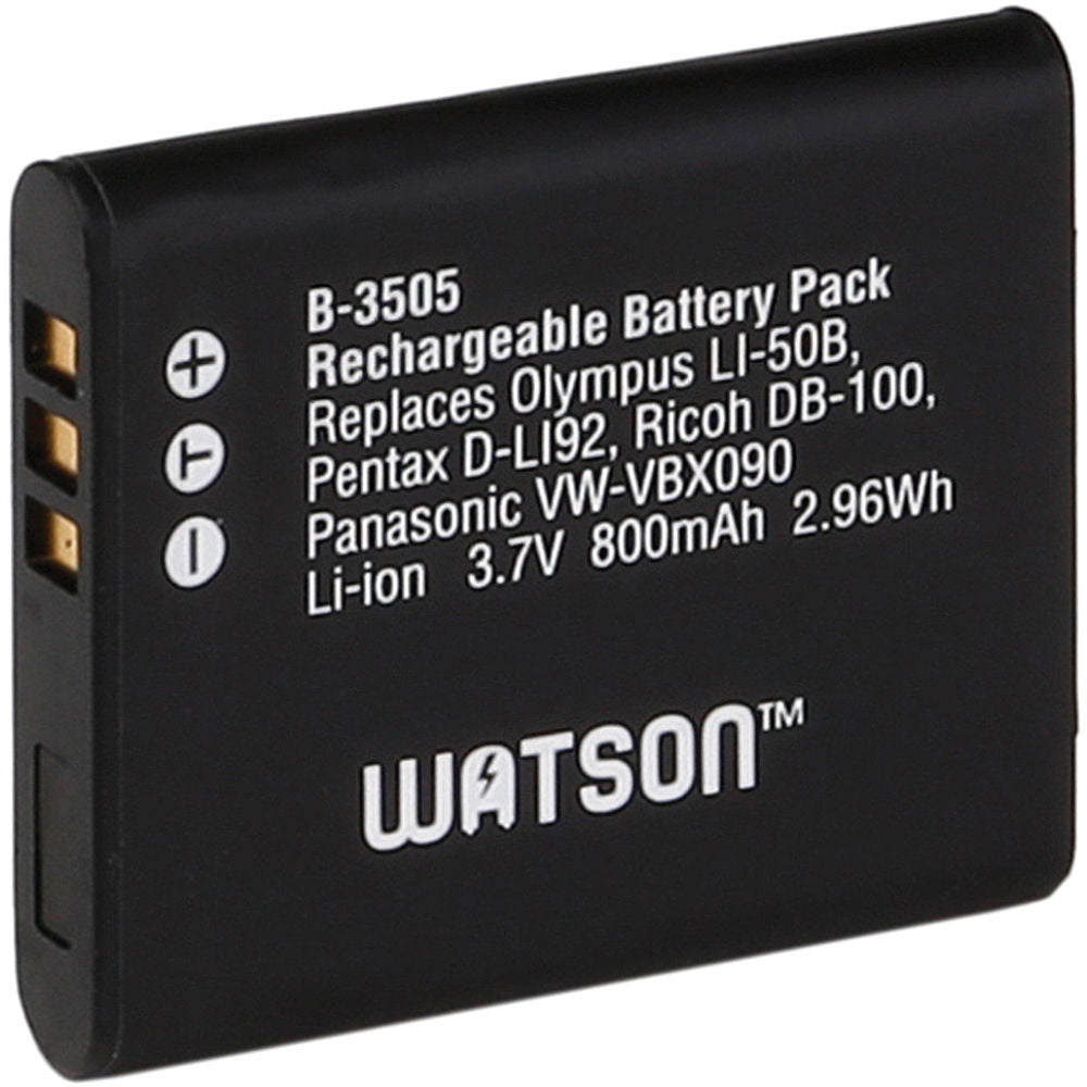 Batería Watson LI-50B / VW-VBX090 / D-Li92 (3.7V, 800mAh) - vista principal