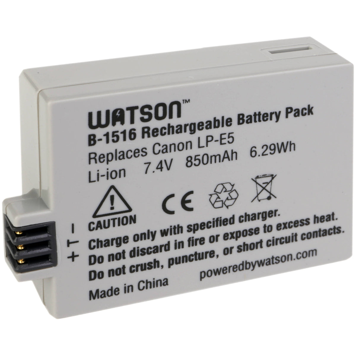 Batería Watson LP-E5 (7.4V, 850mAh) - vista principal