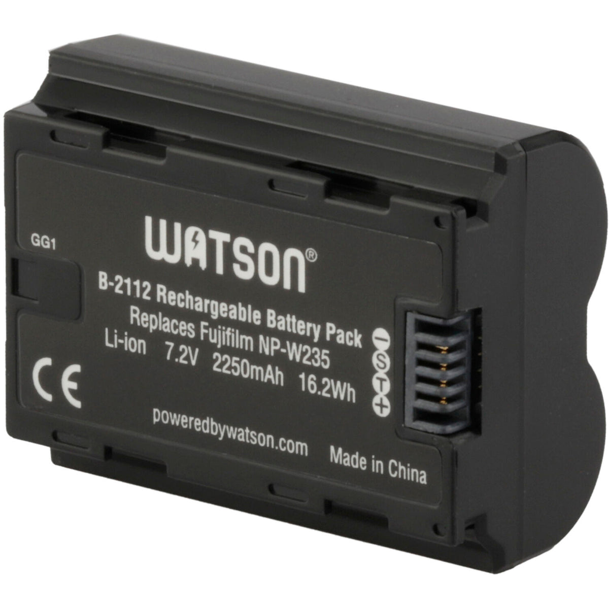 Batería Watson NP-W235 (7.2V, 2250mAh) - vista frontal